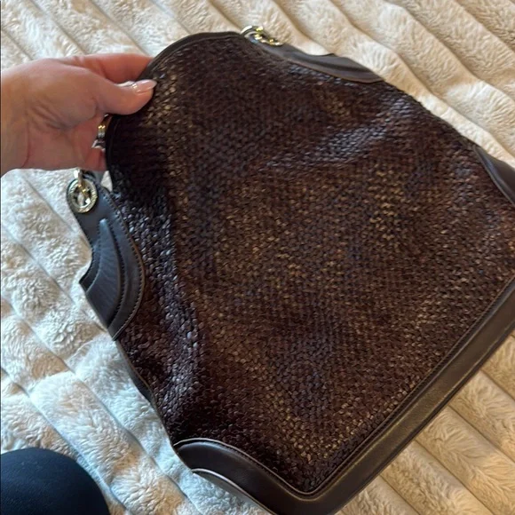 Anya Hindemarch large Brown Woven Leather Handbag - Picture 5 of 7